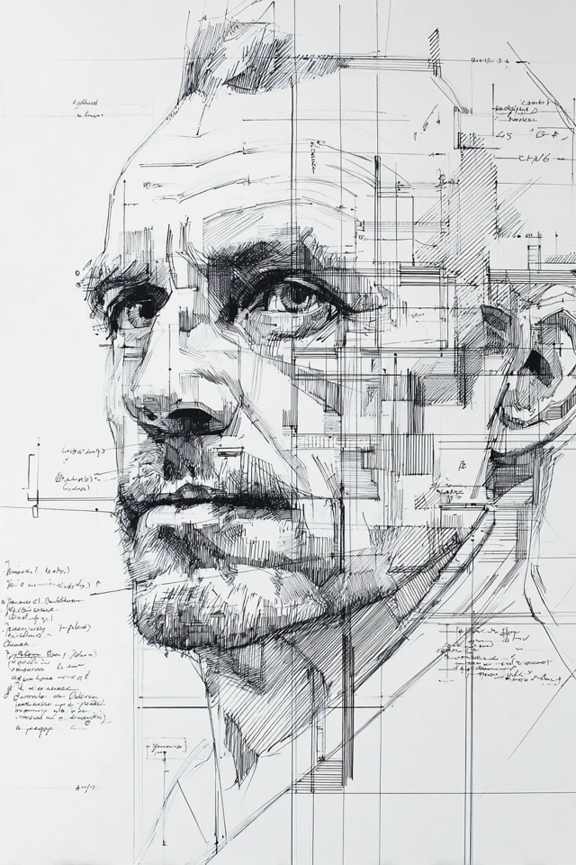 Precision in Pencil: Architectural Sketches - Image 1
