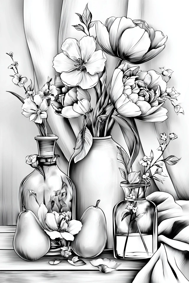 Artistic Harmony: A Collection of Line Art - Image 3