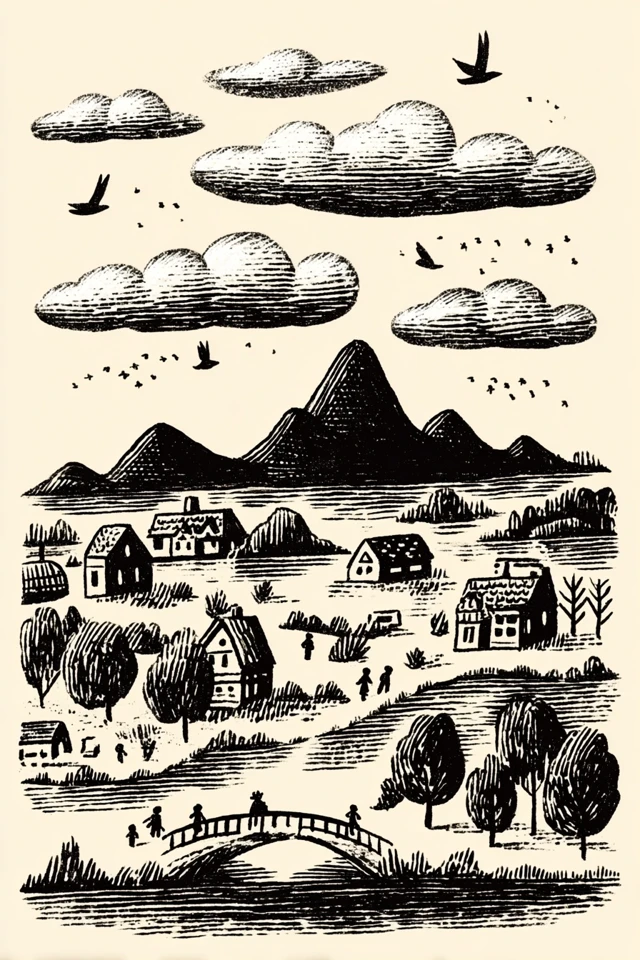 Whimsical Ink Sketches of Daily Life - Image 2