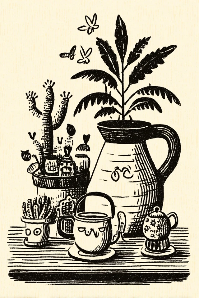 Whimsical Ink Sketches of Daily Life - Image 3