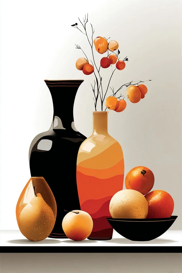 Amber Contrast Portrait - Image 3
