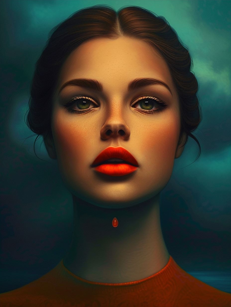 Sunset Horizon Within Her Gaze - Image 4