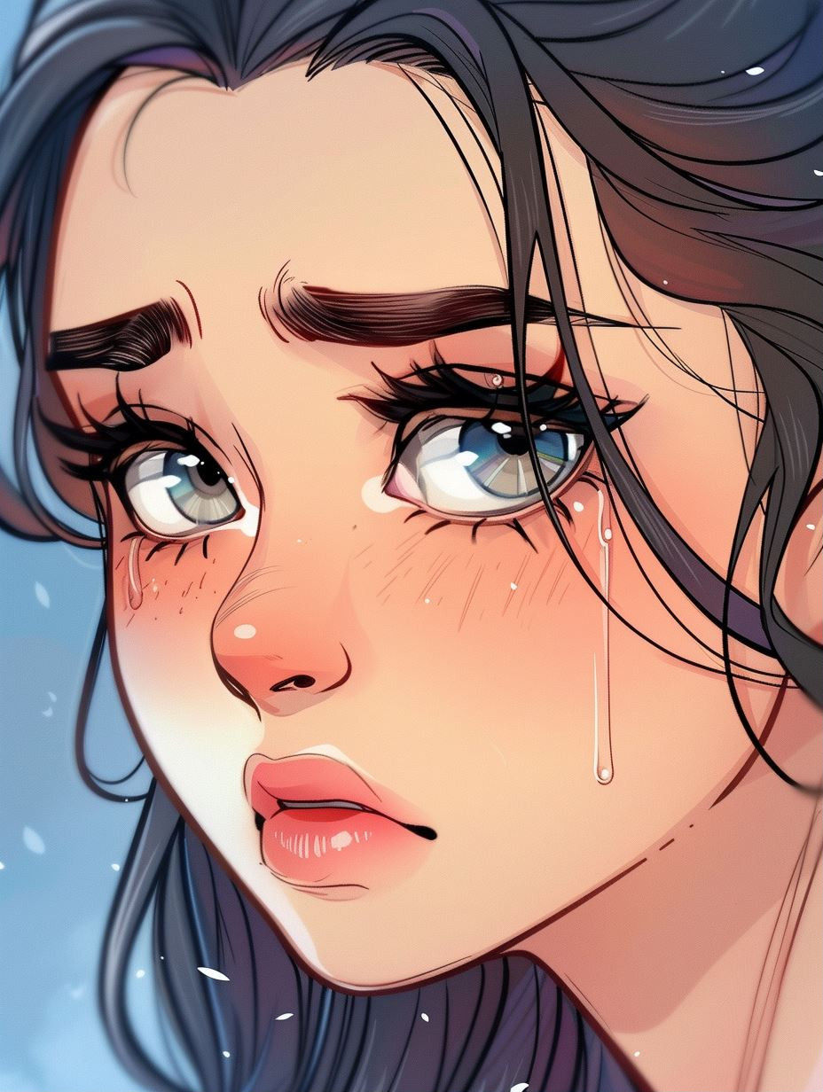 Melancholic Anime Gaze