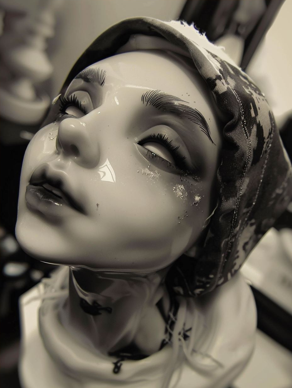 Fragile Beauty: Shattered Porcelain Portraits - Image 4