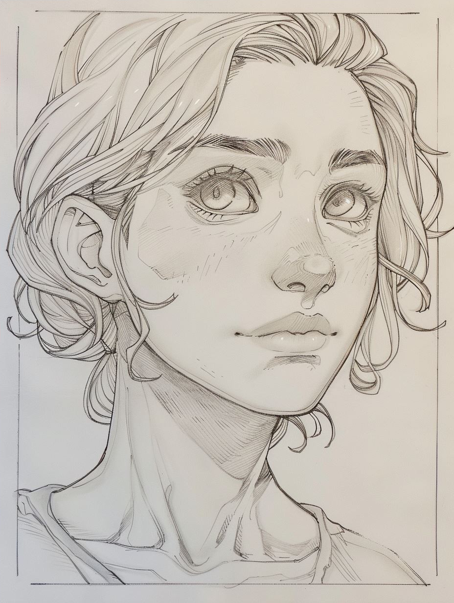 Ethereal Gaze: Digital Portrait Studies - Image 4