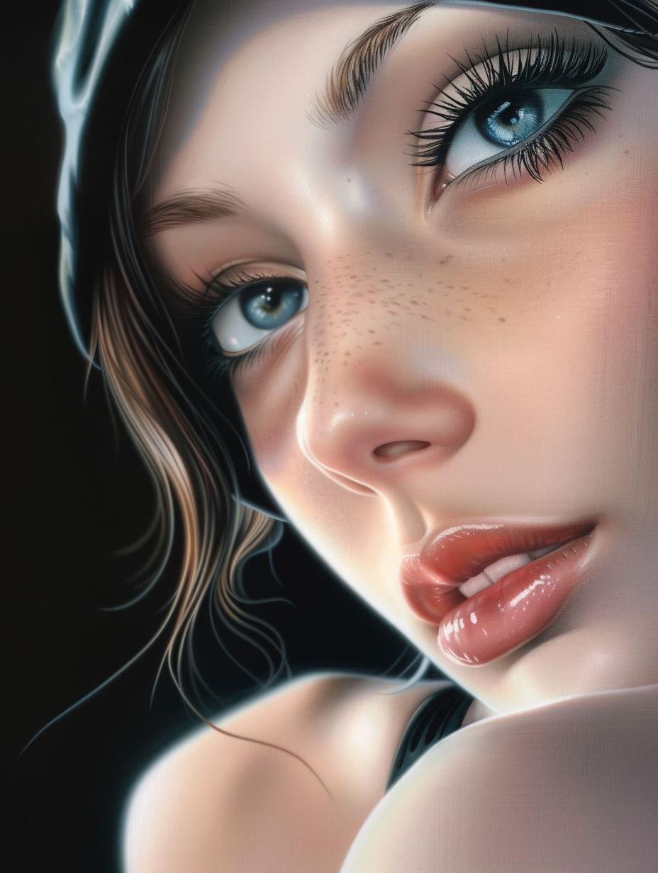 Ethereal Gazes: A Study of Digital Beauty - Image 1