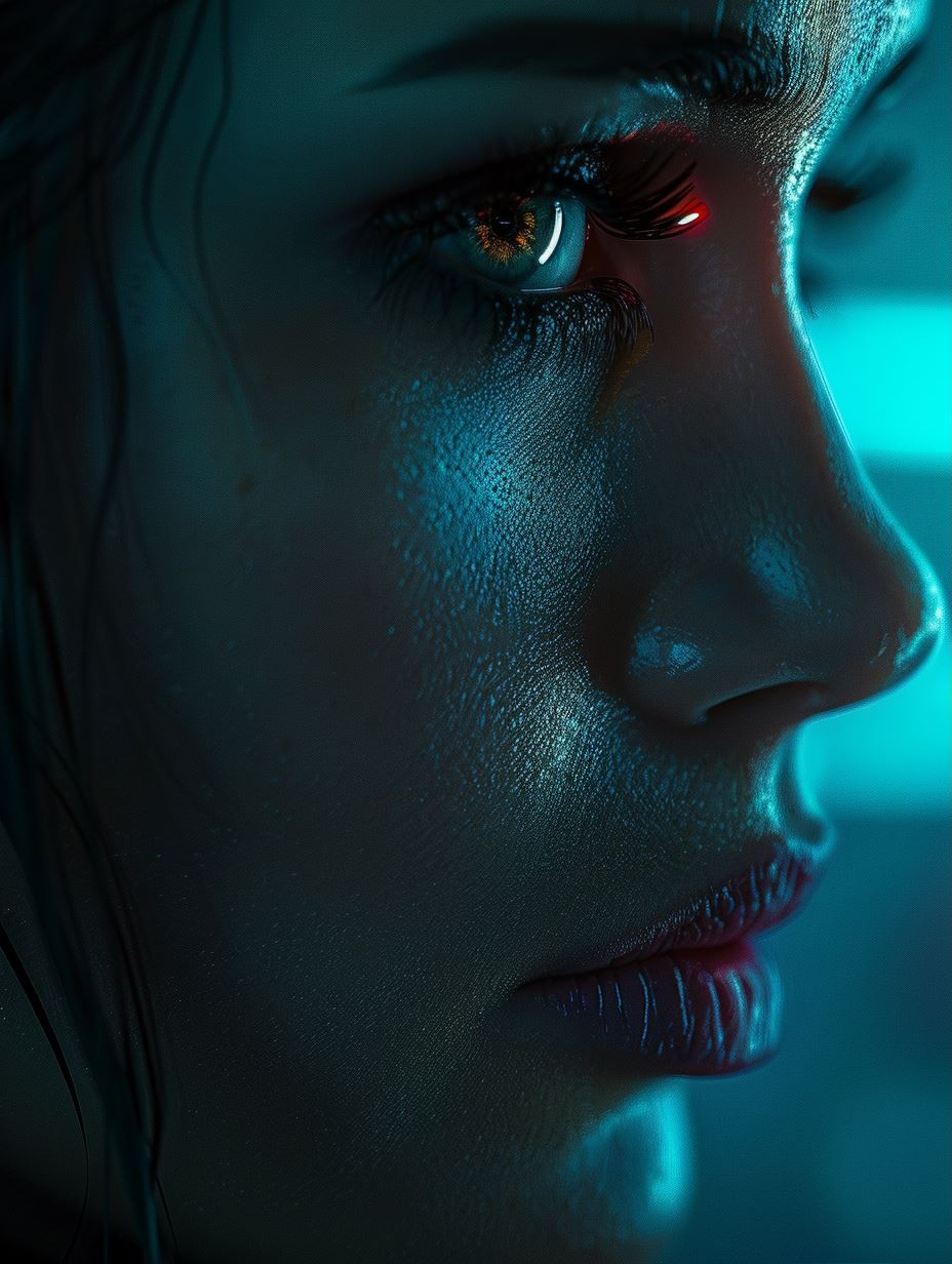 Neon Shadows: Cinematic Portraits - Image 1