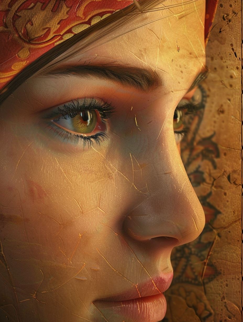 Ancient Gilded Desert Muse - Image 3