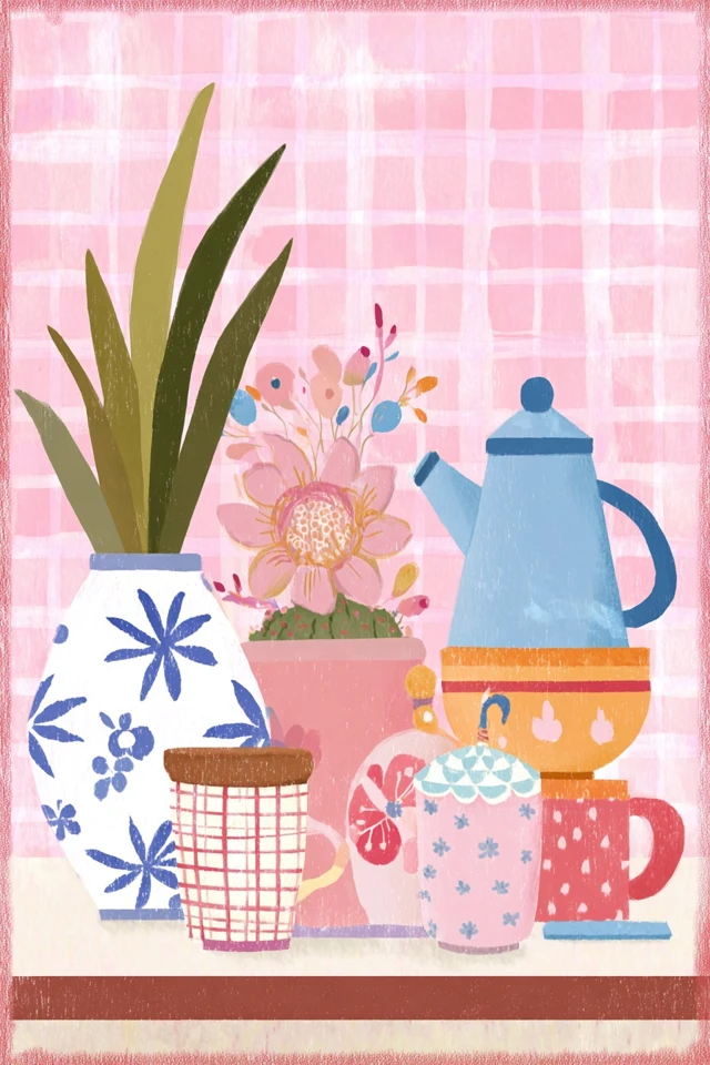 Pastel Floral Portrait - Image 3