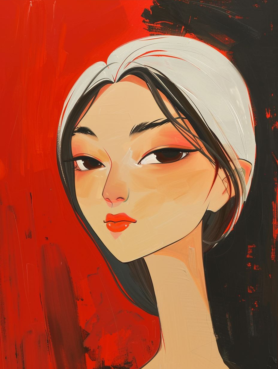 Crimson Elegance Oriental Fantasy - Image 3