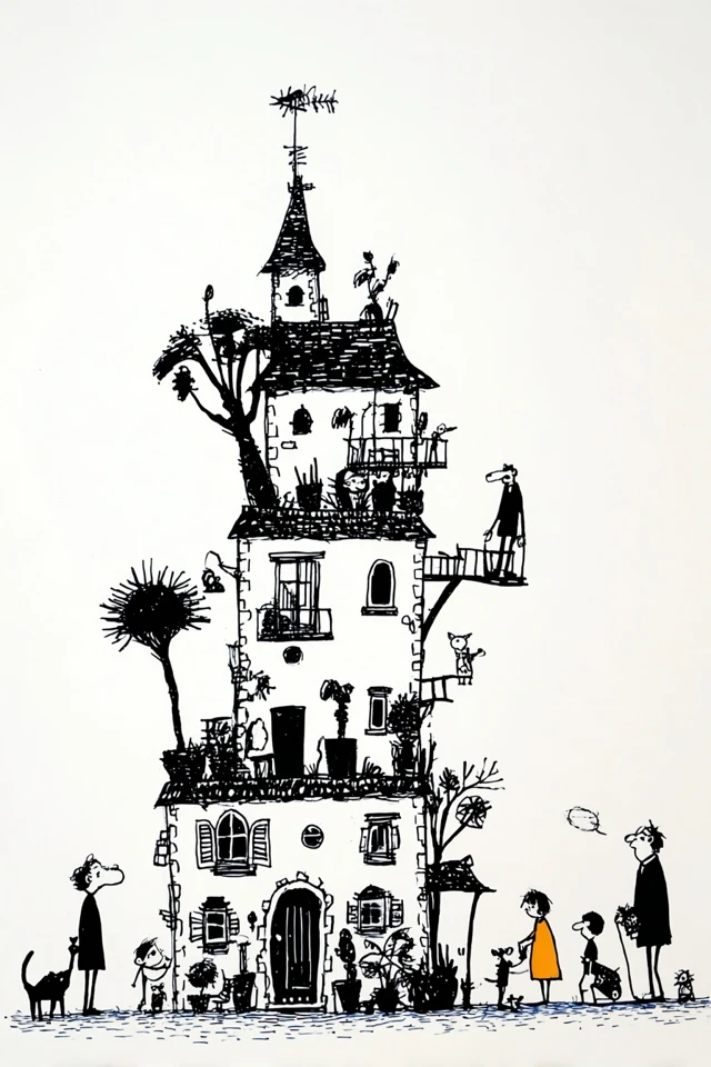 Melancholy Ink Portrait - Image 6