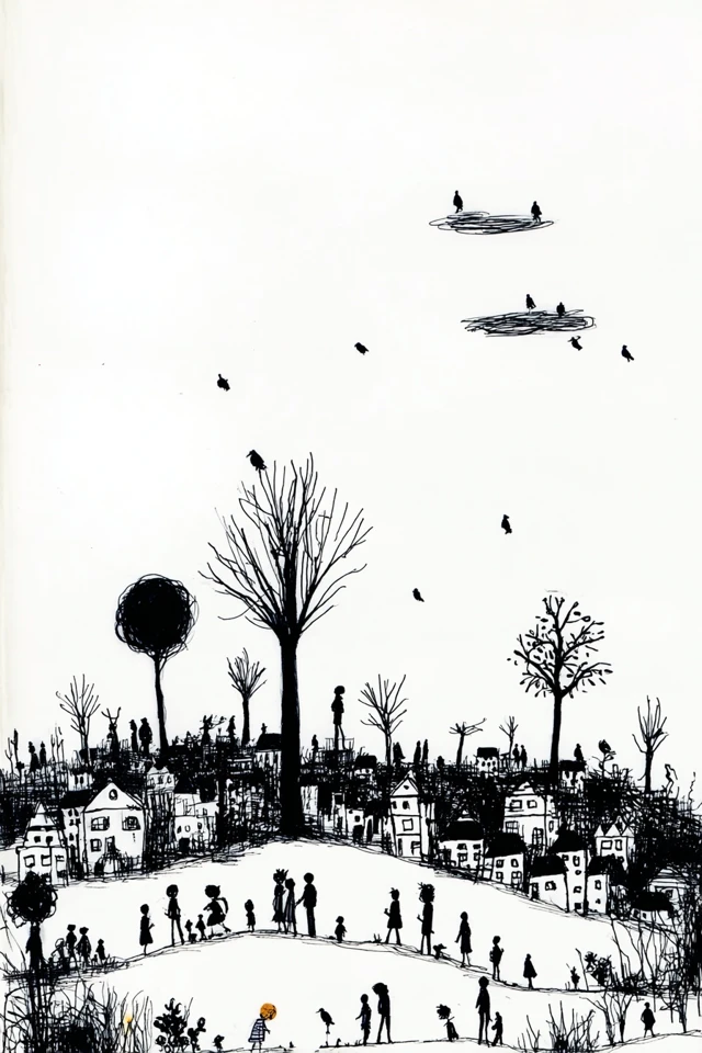 Melancholy Ink Portrait - Image 2