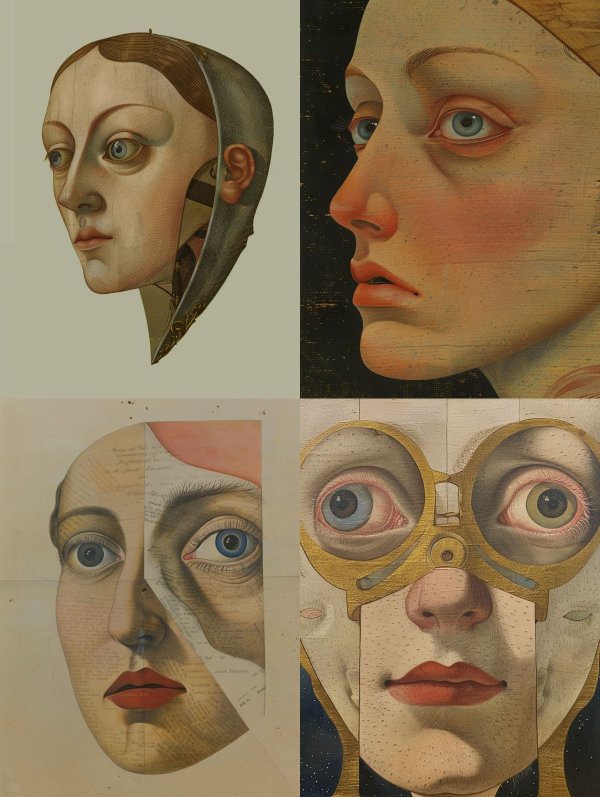 Currency Collage Portrait