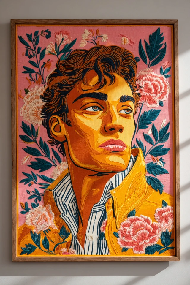 Floral Golden Portrait - Image 1