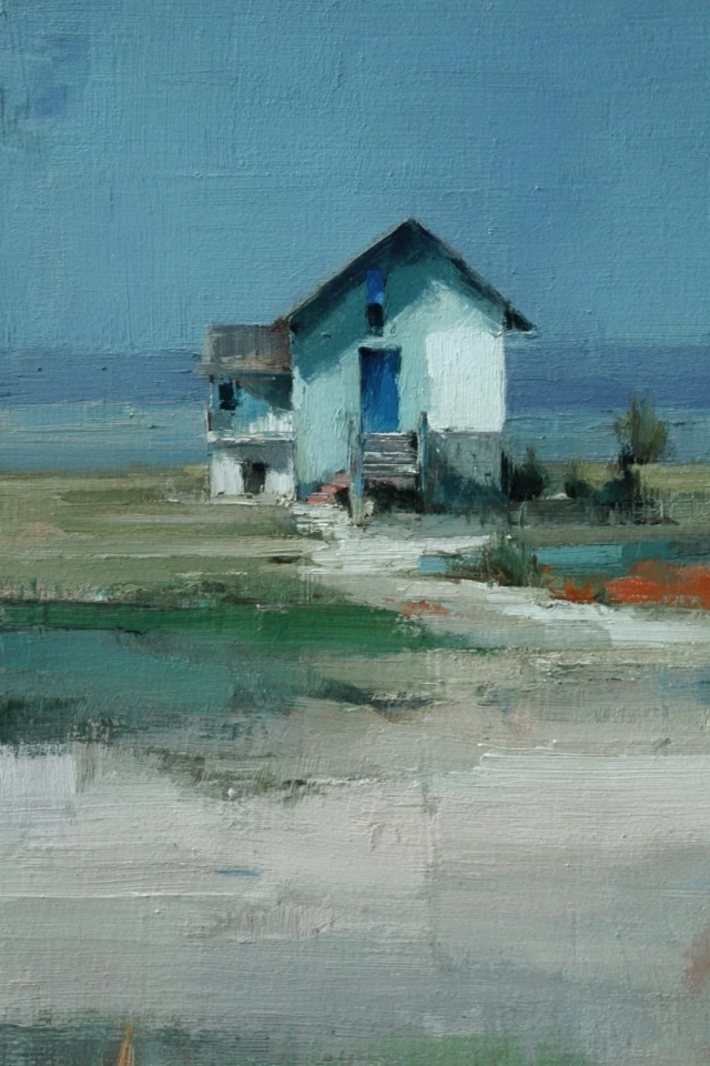 Serene Brushwork Portrait - Image 6