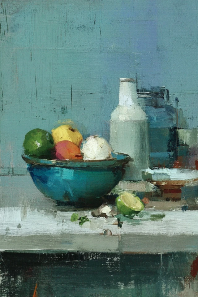 Serene Brushwork Portrait - Image 3