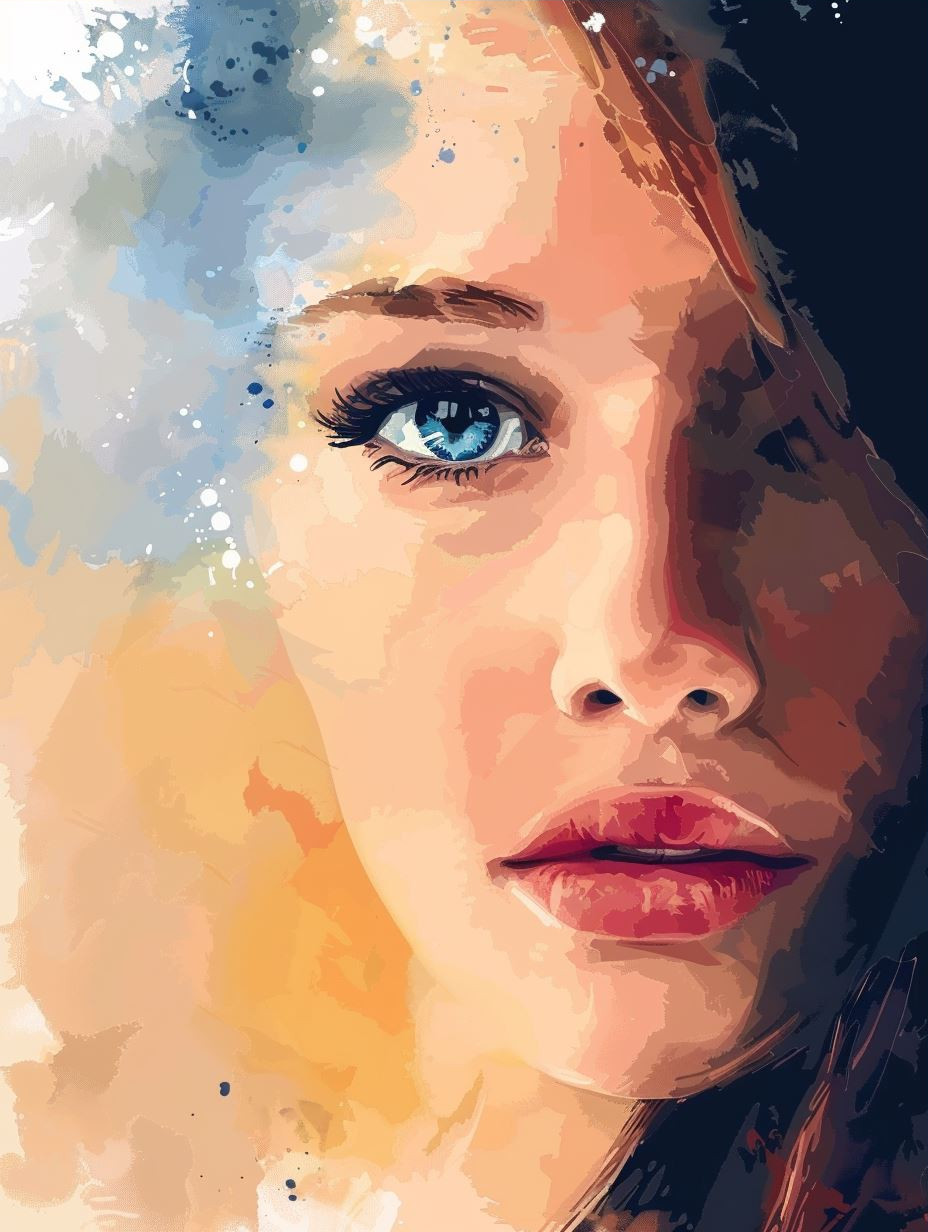 Azure Gazes: A Quadtych of Emotion - Image 3