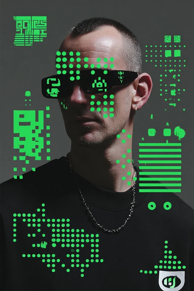 Neon Matrix Glitch - Image 1