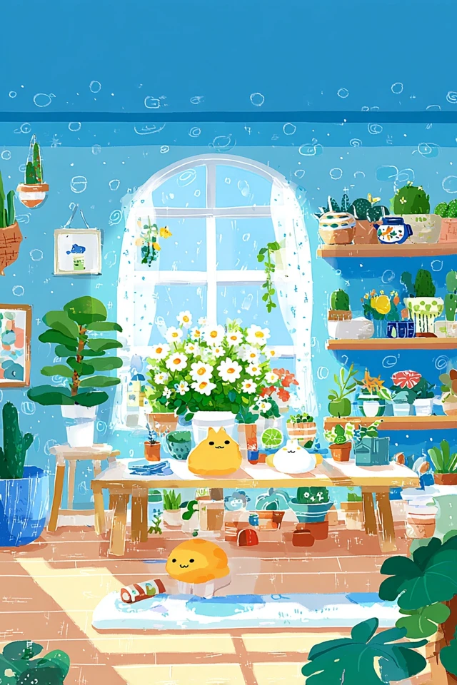 Cheerful Floral Portrait - Image 3