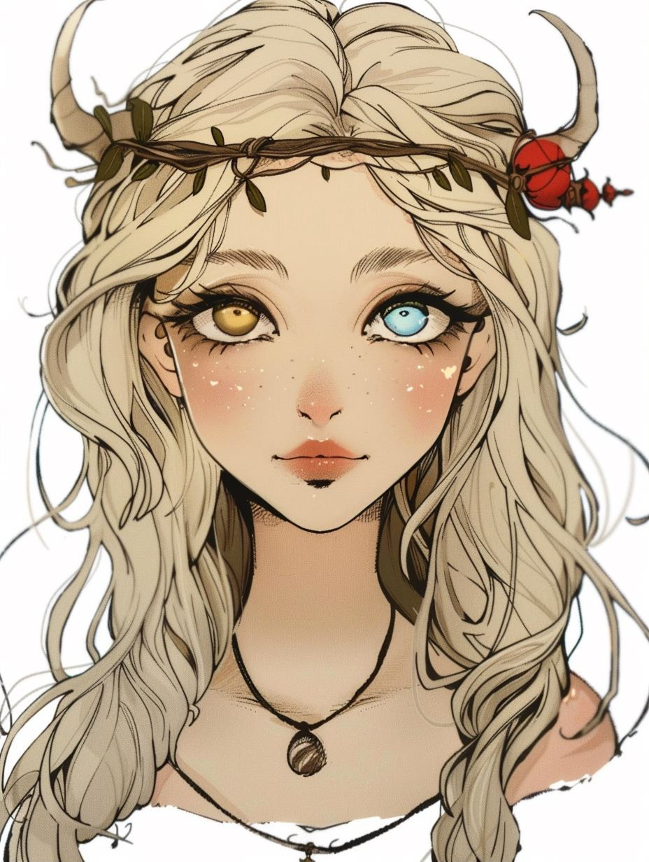 Ethereal Visions: A Study of Anime Portraits - Image 1