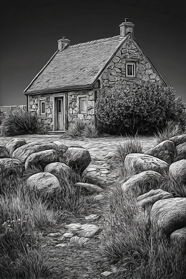 Monochrome Visions: A Study in Texture - Image 6