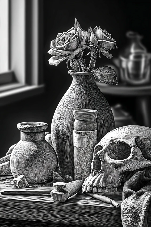 Monochrome Visions: A Study in Texture - Image 3