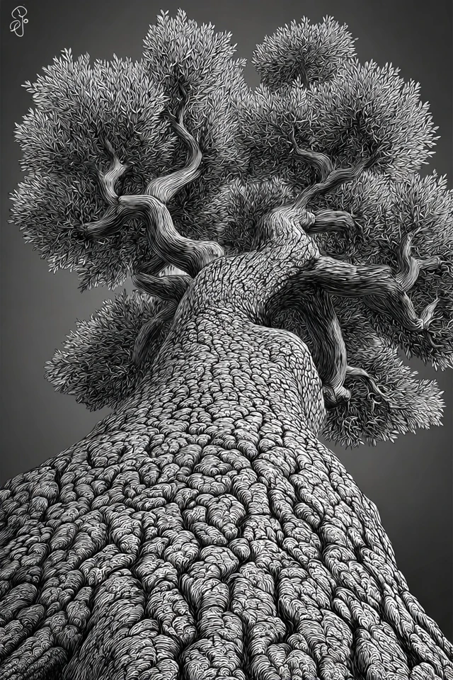 Monochrome Visions: A Study in Texture - Image 5