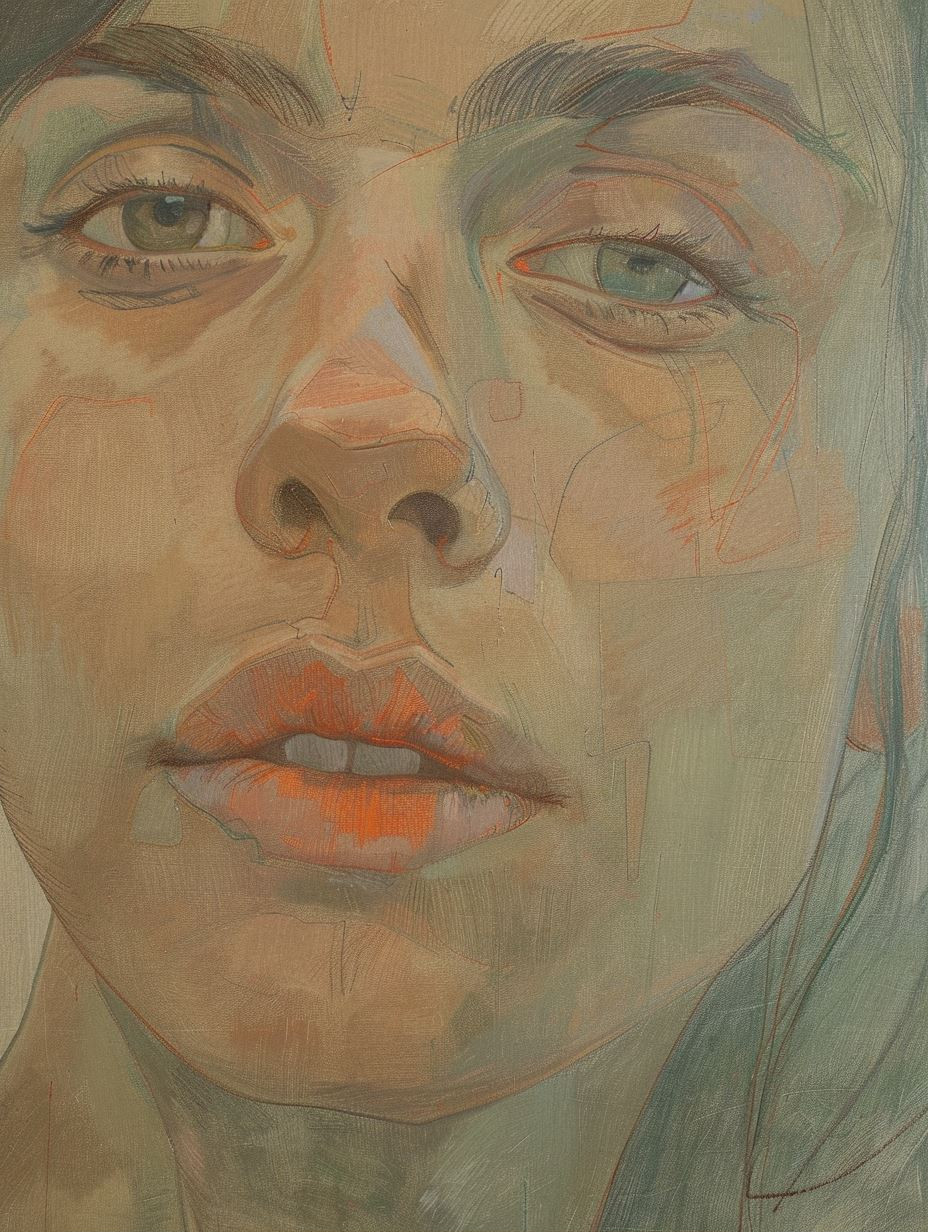 Ethereal Gaze: A Study in Light and Form - Image 1