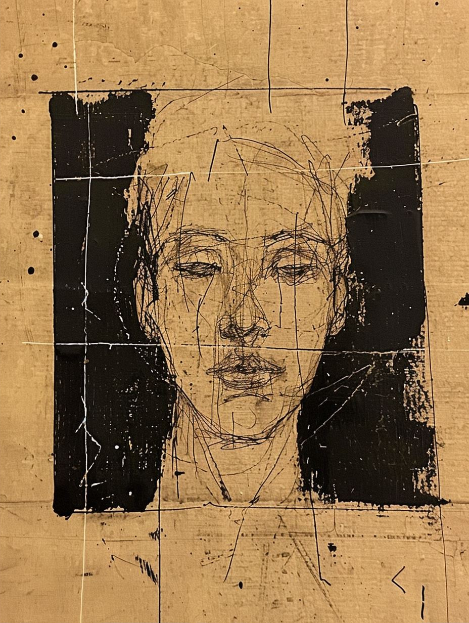 Raw Charcoal Portrait Studies - Image 2