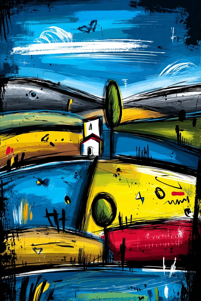 Vibrant Echoes of Modern Abstract Art - Image 2