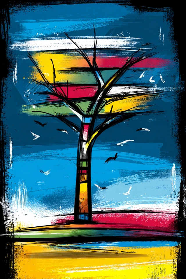 Vibrant Echoes of Modern Abstract Art - Image 5