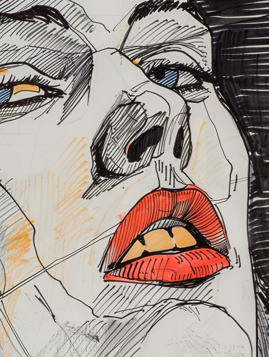 Raw Expressive Portrait Sketches - Image 3