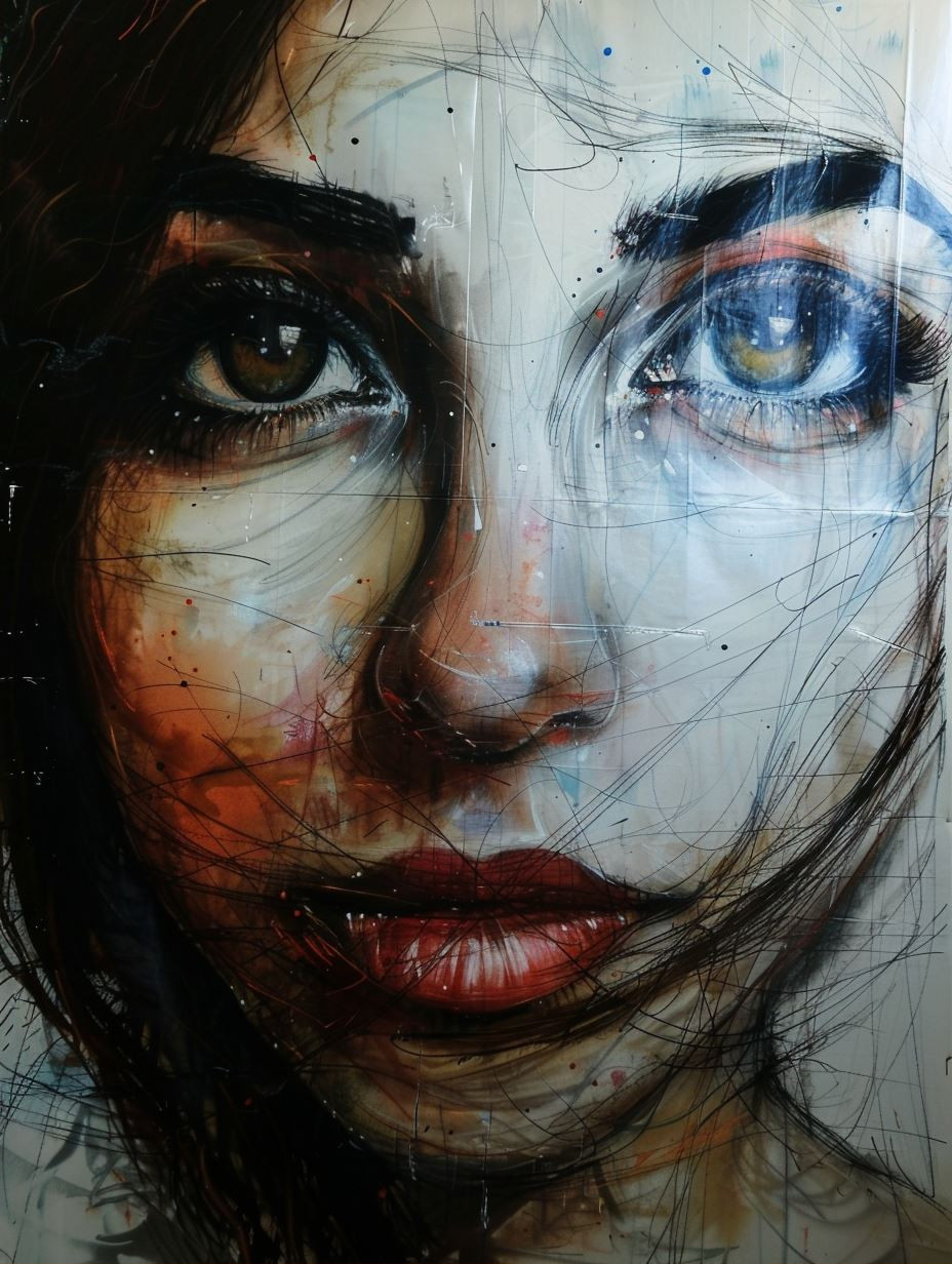 Textured Gaze of Ethereal Light - Image 2