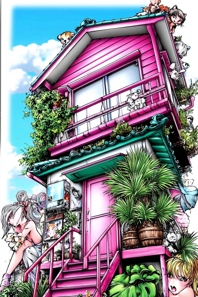 Neon Manga Elegance - Image 6