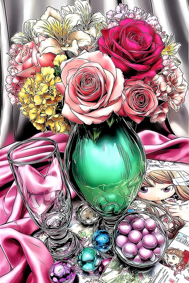 Neon Manga Elegance - Image 3