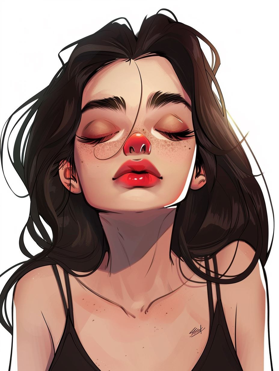 Digital Portraits of Stylized Young Women - Image 4