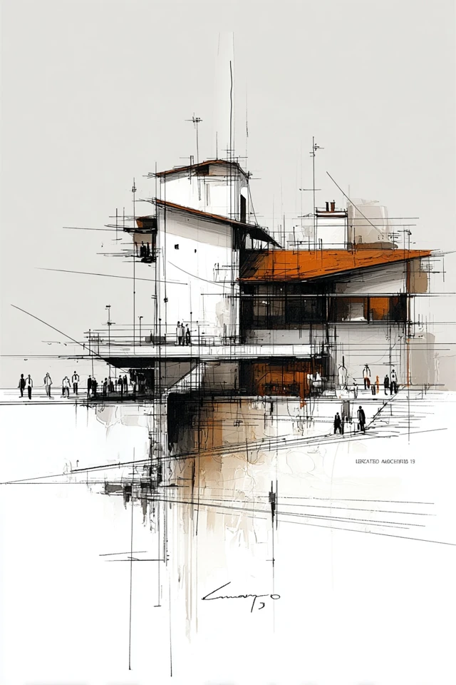 Architectural Sketches of Life and Space - Image 6