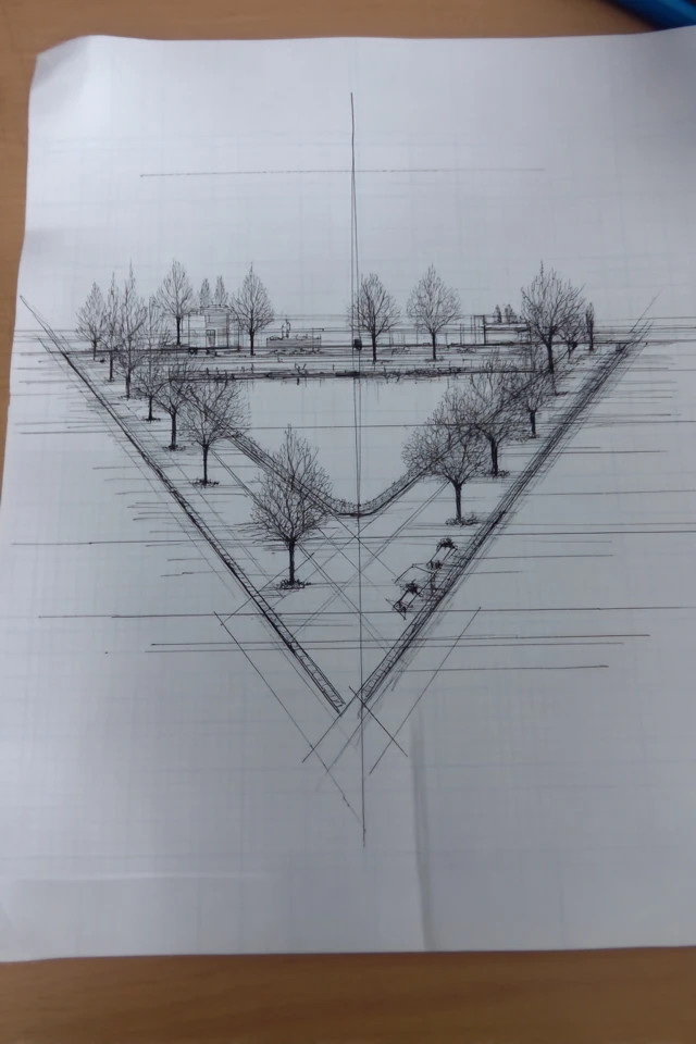 Architectural Pencil Portrait - Image 2