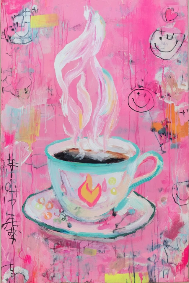 Pink Dreams in a Mixed Media World - Image 4