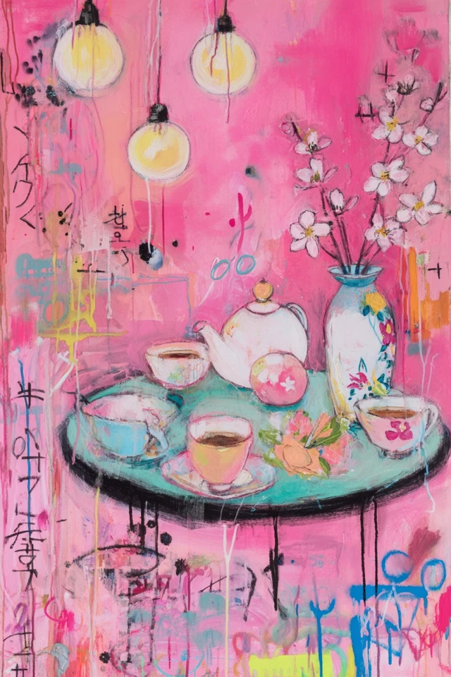 Pink Dreams in a Mixed Media World - Image 3