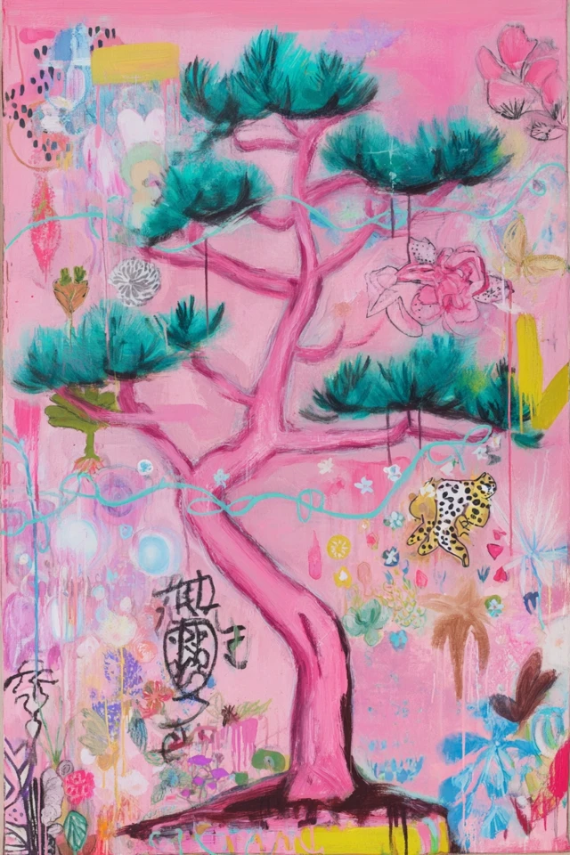 Pink Dreams in a Mixed Media World - Image 5