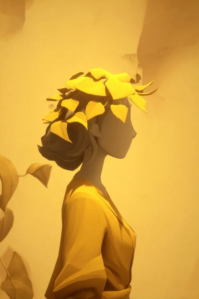 Golden Solar Silhouette - Image 1