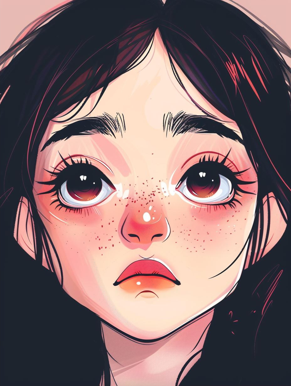 Ethereal Stylized Portrait Gaze - Image 2