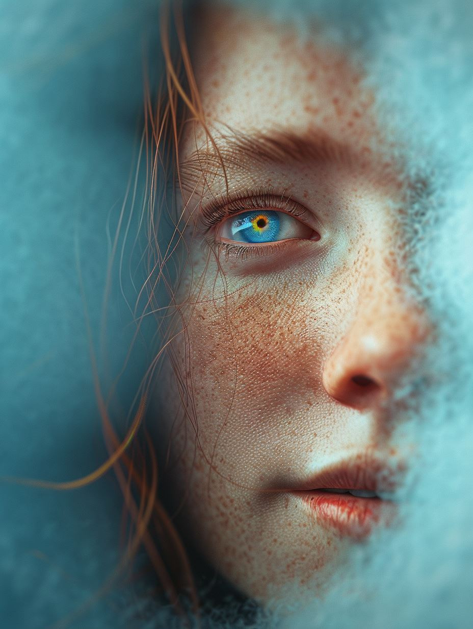 Frozen Gaze of Amber Light - Image 1