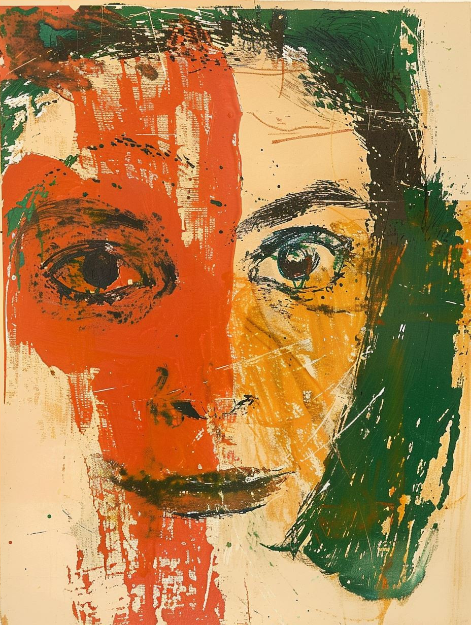 Fragmented Faces in Vibrant Color - Image 4