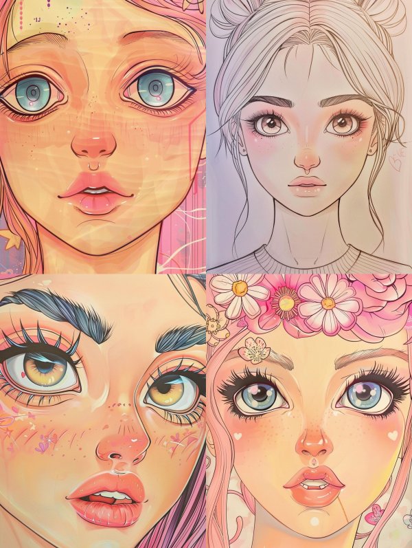 Ethereal Visions of Digital Beauty