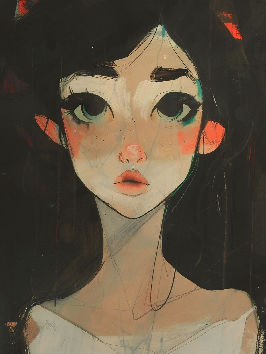 Melancholic Modern Digital Portraits - Image 1