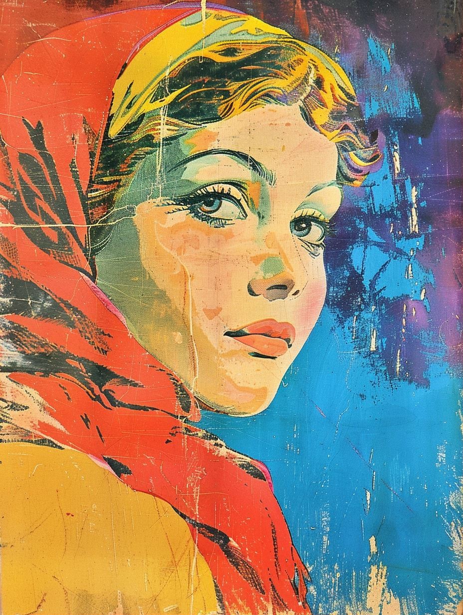 Vintage Pop Art Portraiture