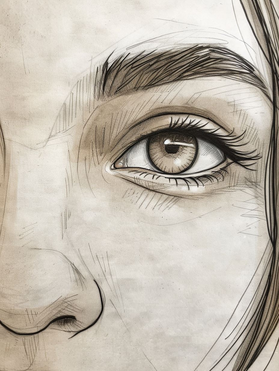 Gritty Ink Sketch Portrait - Image 3