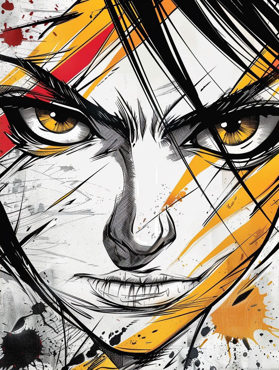 Dynamic Ink Manga Portrait - Image 2